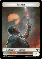 Soldier // Elephant Double-Sided Token [Commander Masters Tokens] | Gate City Games LLC