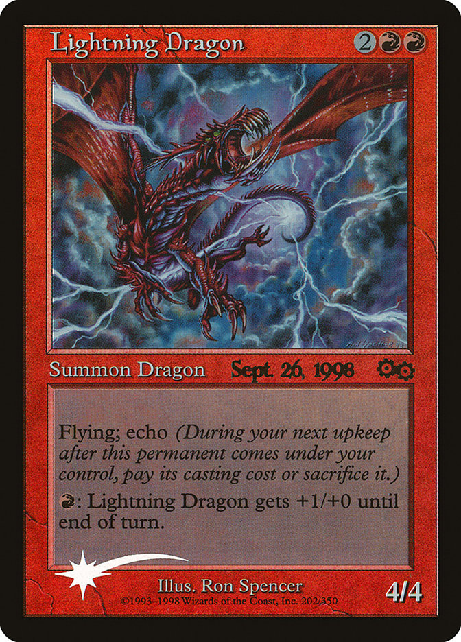 Lightning Dragon [Urza's Saga Promos] | Gate City Games LLC