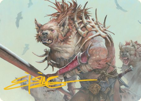 Gnoll Art Card (Gold-Stamped Signature) [Dungeons & Dragons: Adventures in the Forgotten Realms Art Series] | Gate City Games LLC