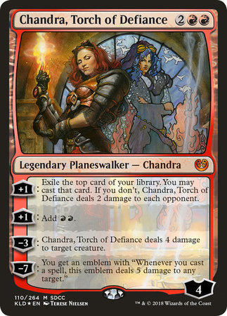 Chandra, Torch of Defiance (SDCC 2018 EXCLUSIVE) [San Diego Comic-Con 2018] | Gate City Games LLC