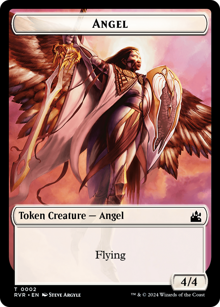 Angel Token (0002) [Ravnica Remastered Tokens] | Gate City Games LLC