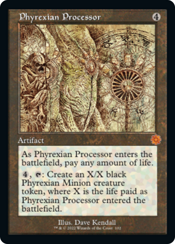 Phyrexian Processor (Retro Schematic) [The Brothers' War Retro Artifacts] | Gate City Games LLC