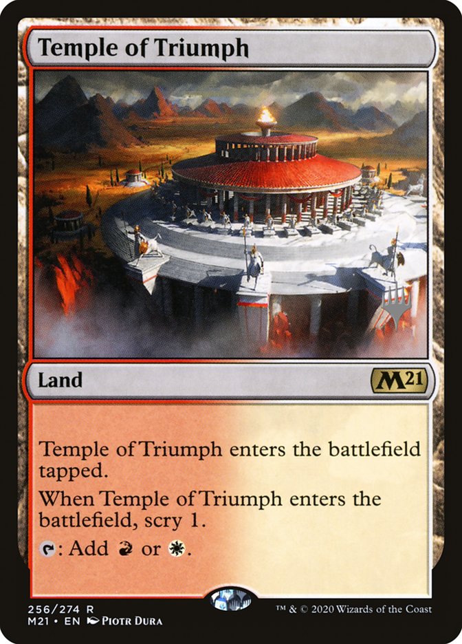 Temple of Triumph (Promo Pack) [Core Set 2021 Promos] | Gate City Games LLC