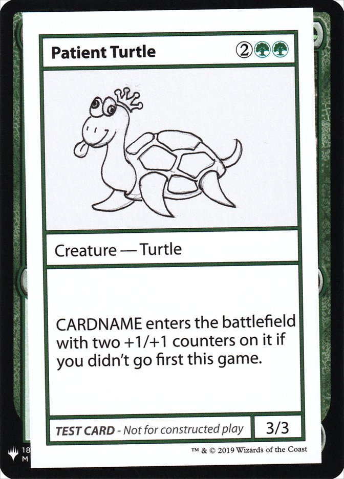 Patient Turtle [Mystery Booster Playtest Cards] | Gate City Games LLC