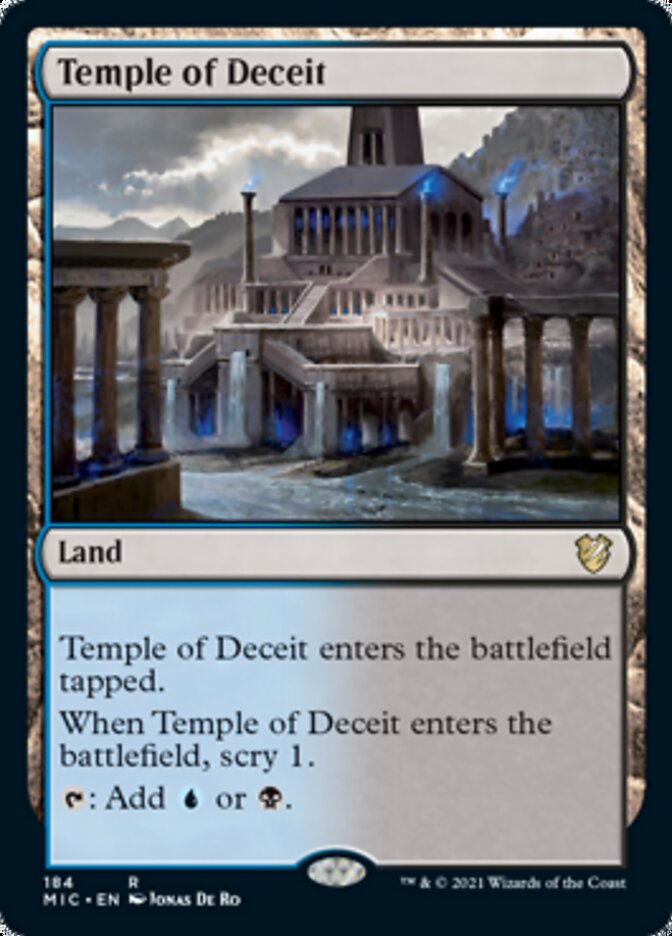 Temple of Deceit [Innistrad: Midnight Hunt Commander] | Gate City Games LLC