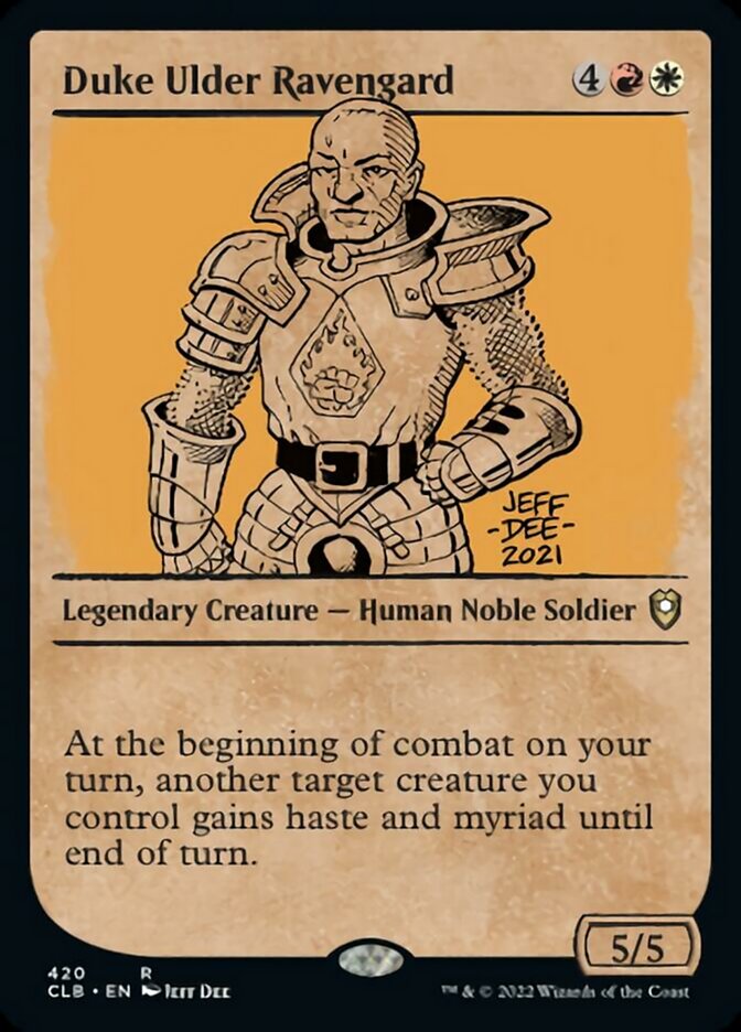 Duke Ulder Ravengard (Showcase) [Commander Legends: Battle for Baldur's Gate] | Gate City Games LLC