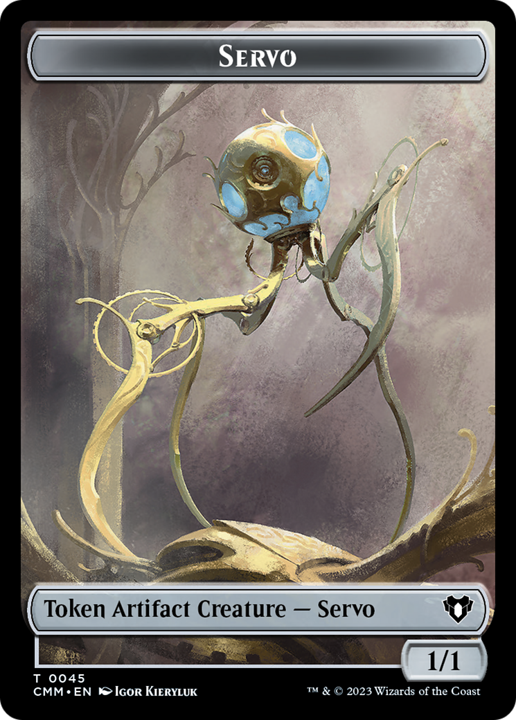Soldier // Servo Double-Sided Token [Commander Masters Tokens] | Gate City Games LLC