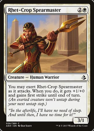 Rhet-Crop Spearmaster [Amonkhet] | Gate City Games LLC