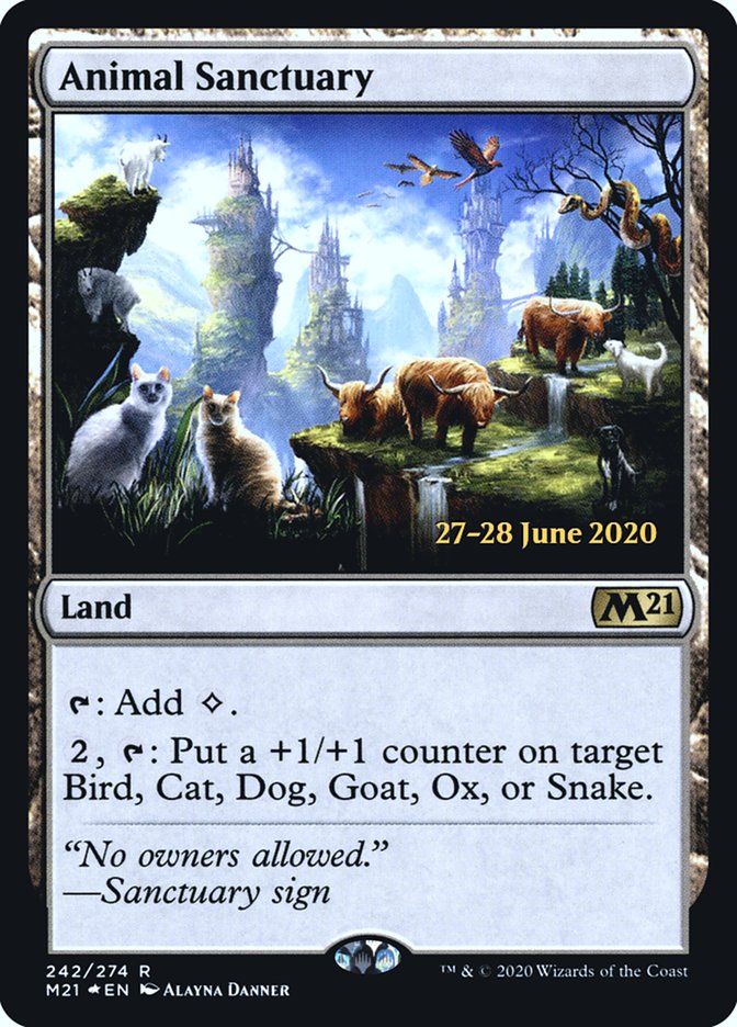 Animal Sanctuary  [Core Set 2021 Prerelease Promos] | Gate City Games LLC