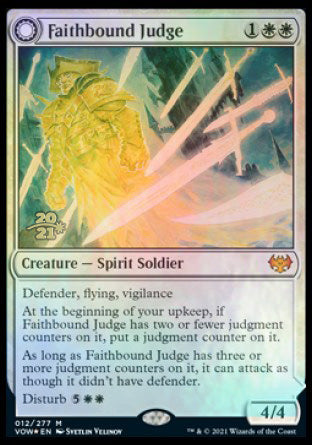 Faithbound Judge // Sinner's Judgment [Innistrad: Crimson Vow Prerelease Promos] | Gate City Games LLC