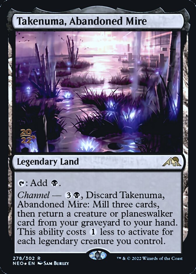 Takenuma, Abandoned Mire [Kamigawa: Neon Dynasty Prerelease Promos] | Gate City Games LLC