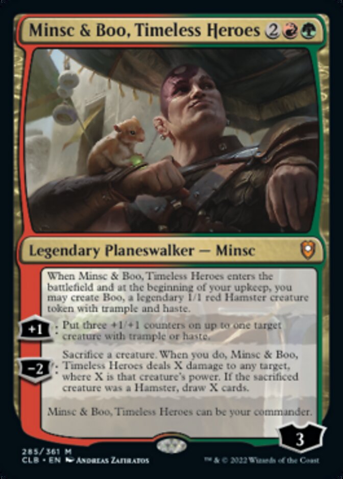 Minsc & Boo, Timeless Heroes [Commander Legends: Battle for Baldur's Gate] | Gate City Games LLC