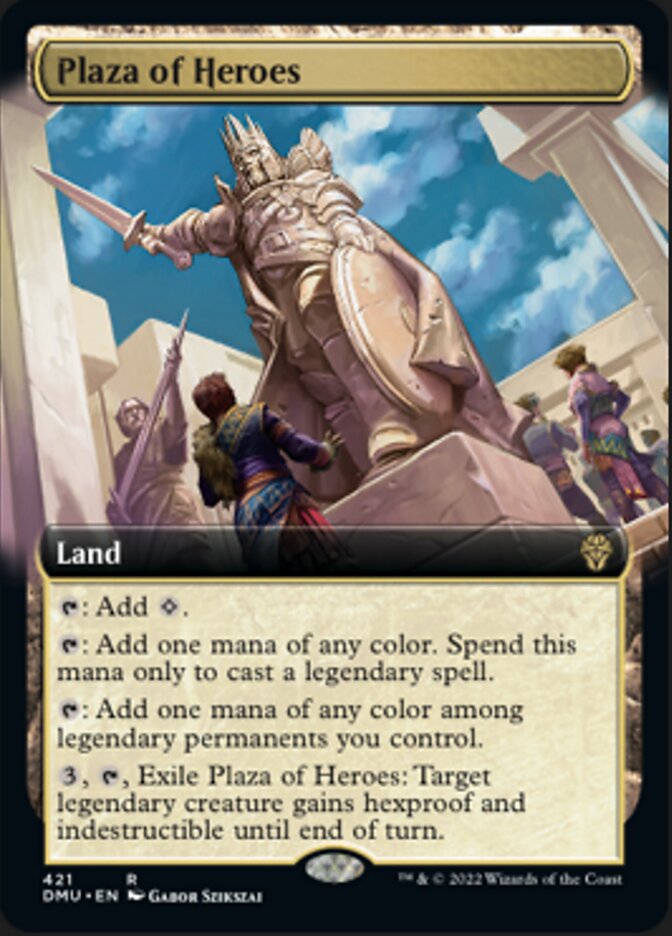 Plaza of Heroes (Extended Art) [Dominaria United] | Gate City Games LLC