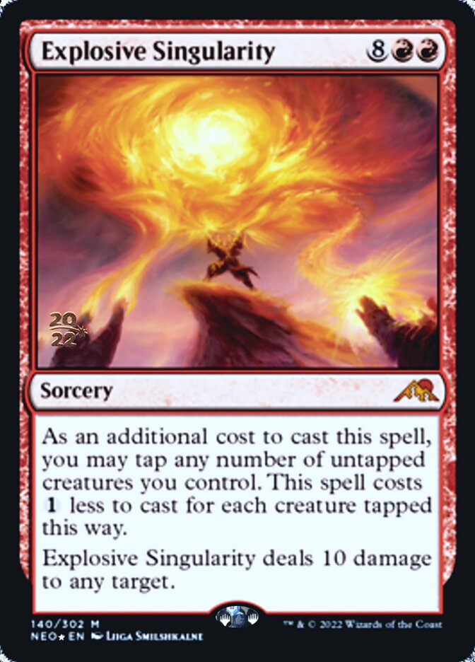 Explosive Singularity [Kamigawa: Neon Dynasty Prerelease Promos] | Gate City Games LLC