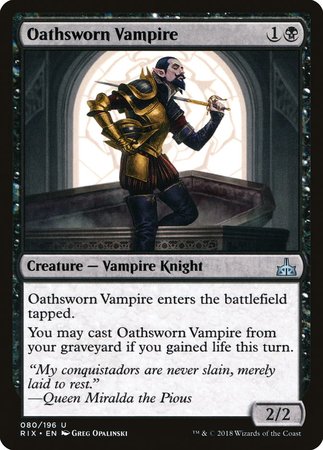 Oathsworn Vampire [Rivals of Ixalan] | Gate City Games LLC