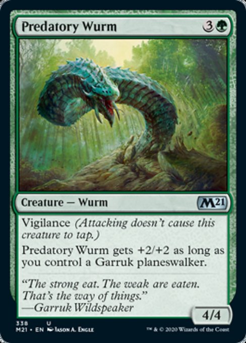 Predatory Wurm [Core Set 2021] | Gate City Games LLC