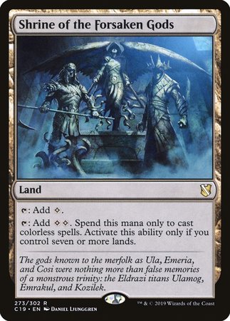 Shrine of the Forsaken Gods [Commander 2019] | Gate City Games LLC