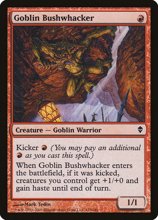 Goblin Bushwhacker [Zendikar] | Gate City Games LLC