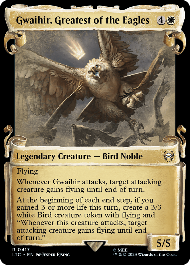 Gwaihir, Greatest of the Eagles [The Lord of the Rings: Tales of Middle-Earth Commander Showcase Scrolls] | Gate City Games LLC