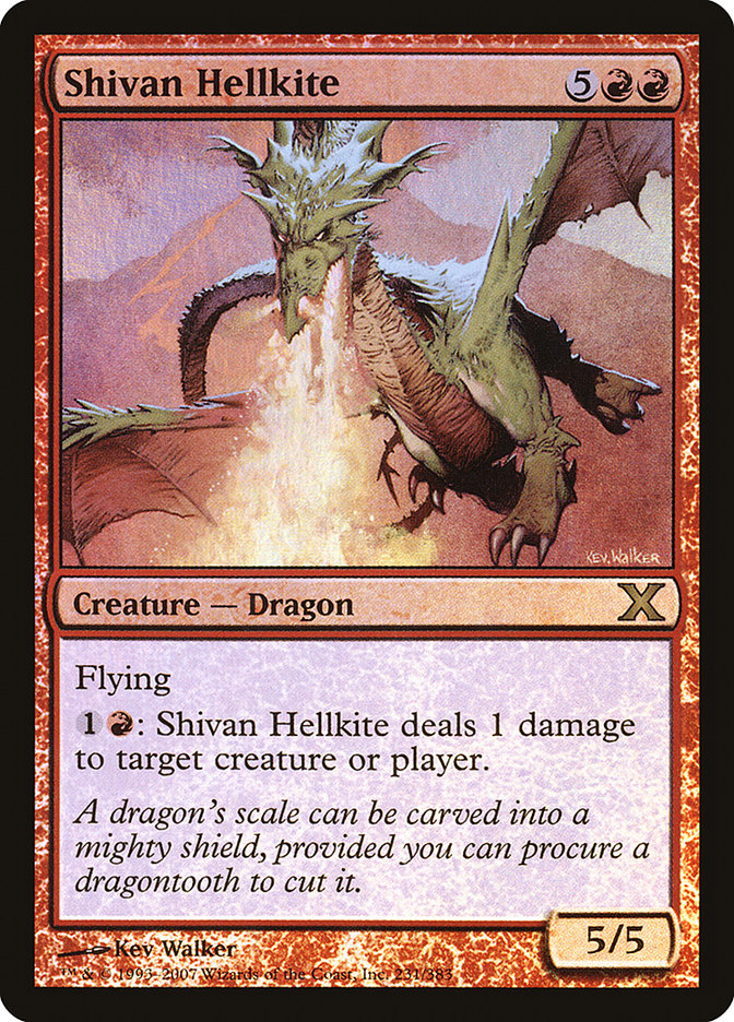 Shivan Hellkite (Premium Foil) [Tenth Edition] | Gate City Games LLC