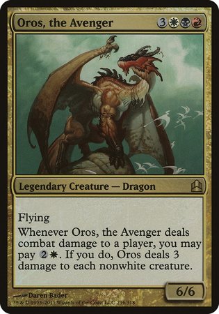 Oros, the Avenger (Oversized) [Commander 2011 Oversized] | Gate City Games LLC