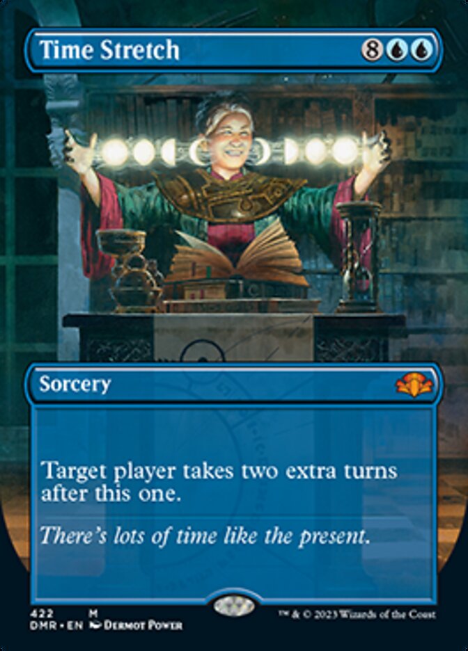 Time Stretch (Borderless Alternate Art) [Dominaria Remastered] | Gate City Games LLC