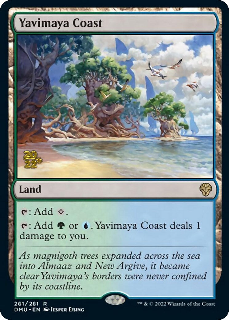 Yavimaya Coast [Dominaria United Prerelease Promos] | Gate City Games LLC