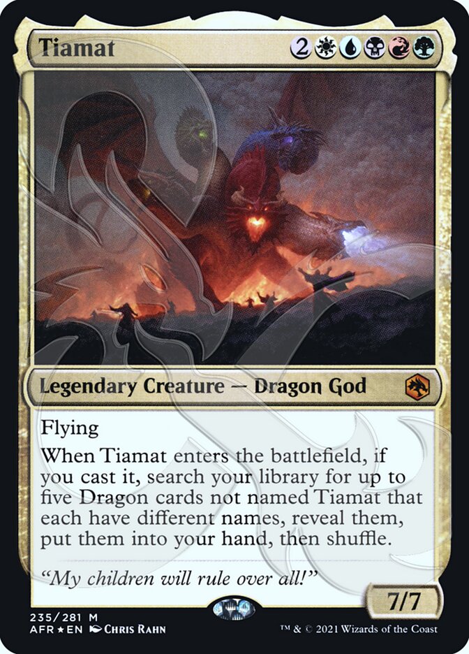 Tiamat (Ampersand Promo) [Dungeons & Dragons: Adventures in the Forgotten Realms Promos] | Gate City Games LLC