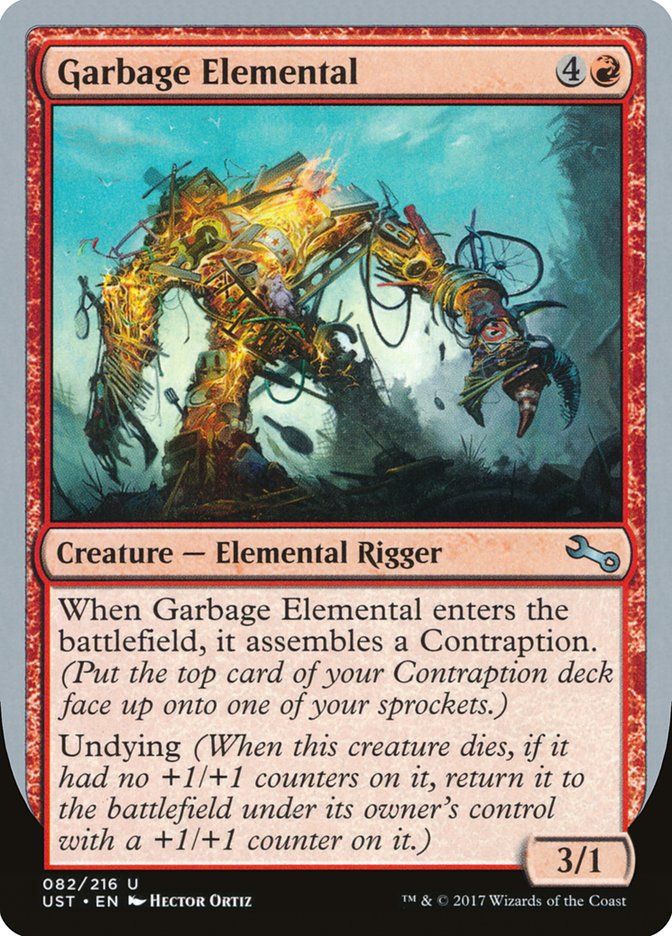 Garbage Elemental (3/1 Creature) [Unstable] | Gate City Games LLC