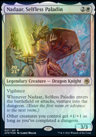 Nadaar, Selfless Paladin [Dungeons & Dragons: Adventures in the Forgotten Realms Prerelease Promos] | Gate City Games LLC