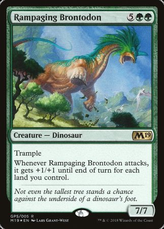 Rampaging Brontodon (2018 Gift Pack) [M19 Gift Pack] | Gate City Games LLC