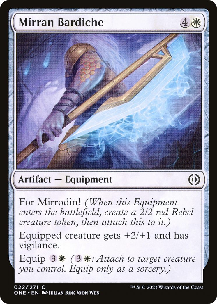 Mirran Bardiche [Phyrexia: All Will Be One] | Gate City Games LLC
