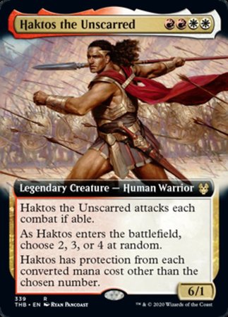 Haktos the Unscarred (Extended Art) [Theros Beyond Death] | Gate City Games LLC