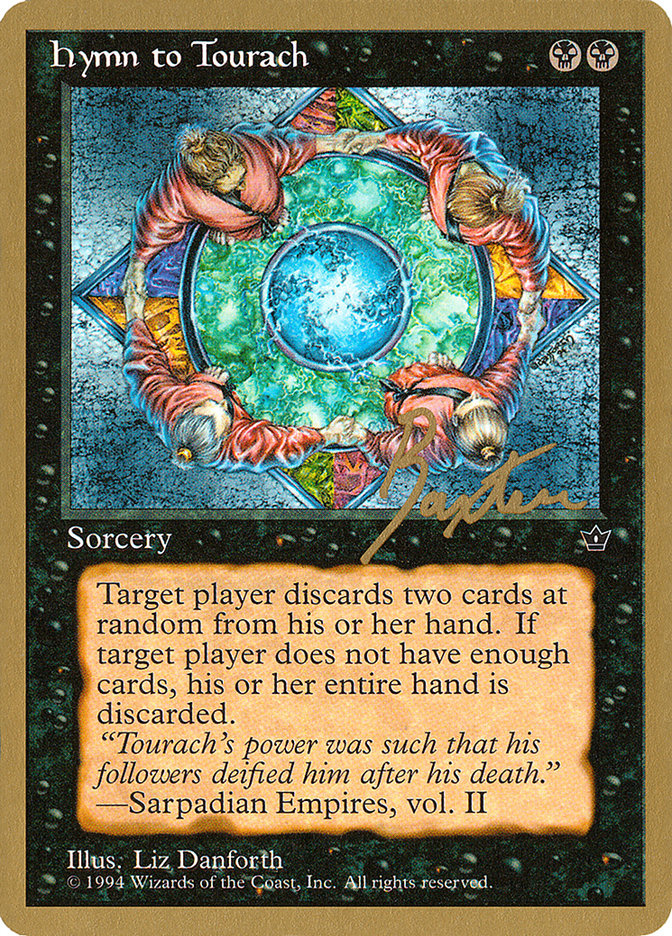 Hymn to Tourach (Circle) (George Baxter) [Pro Tour Collector Set] | Gate City Games LLC