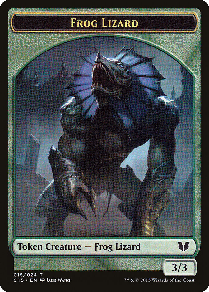 Frog Lizard Token [Commander 2015 Tokens] | Gate City Games LLC