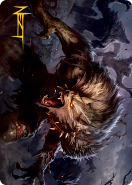 Village Reavers Art Card (Gold-Stamped Signature) [Innistrad: Midnight Hunt Art Series] | Gate City Games LLC