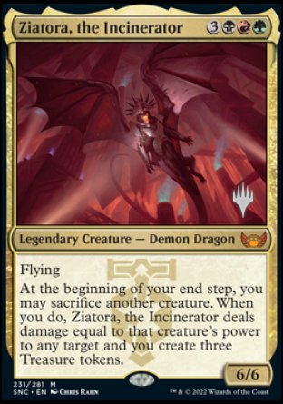 Ziatora, the Incinerator (Promo Pack) [Streets of New Capenna Promos] | Gate City Games LLC