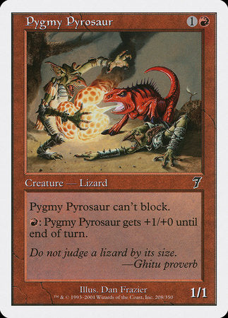 Pygmy Pyrosaur [Seventh Edition] | Gate City Games LLC