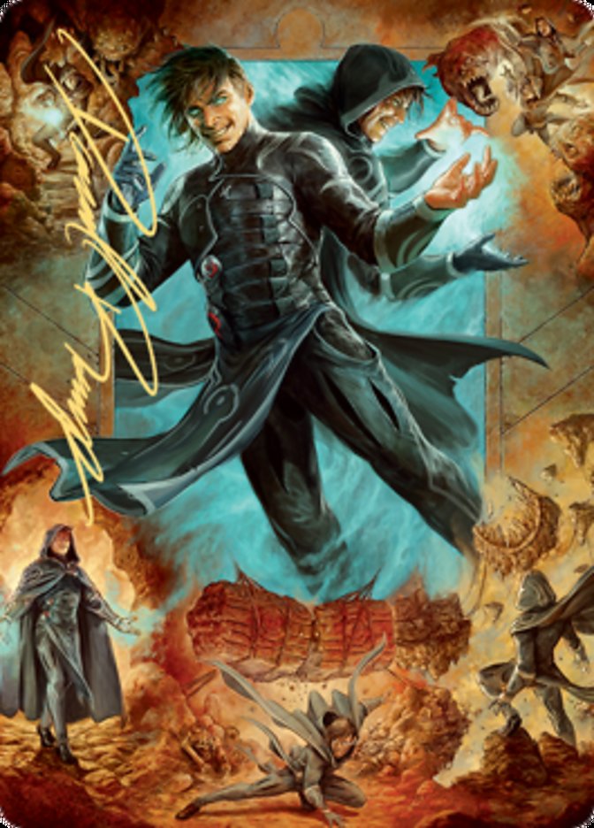 Jace, Mirror Mage 2 Art Card (Gold-Stamped Signature) [Zendikar Rising Art Series] | Gate City Games LLC