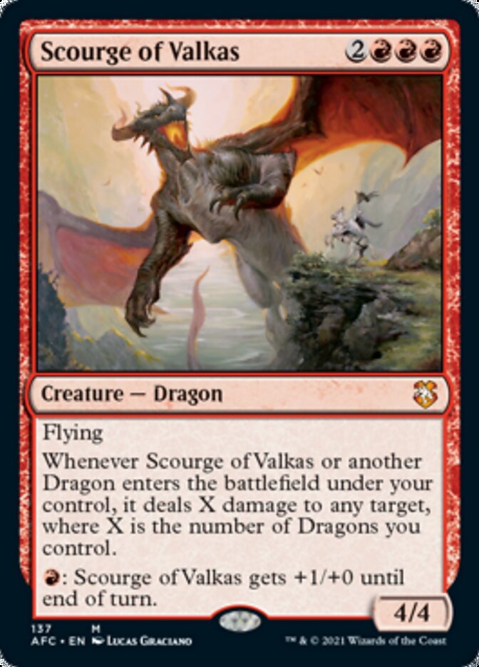 Scourge of Valkas [Dungeons & Dragons: Adventures in the Forgotten Realms Commander] | Gate City Games LLC