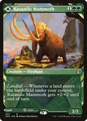 Kazandu Mammoth // Kazandu Valley (Showcase) [Zendikar Rising] | Gate City Games LLC