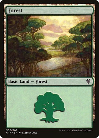 Forest (307) [Commander 2017] | Gate City Games LLC