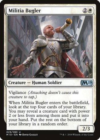 Militia Bugler [Core Set 2019] | Gate City Games LLC