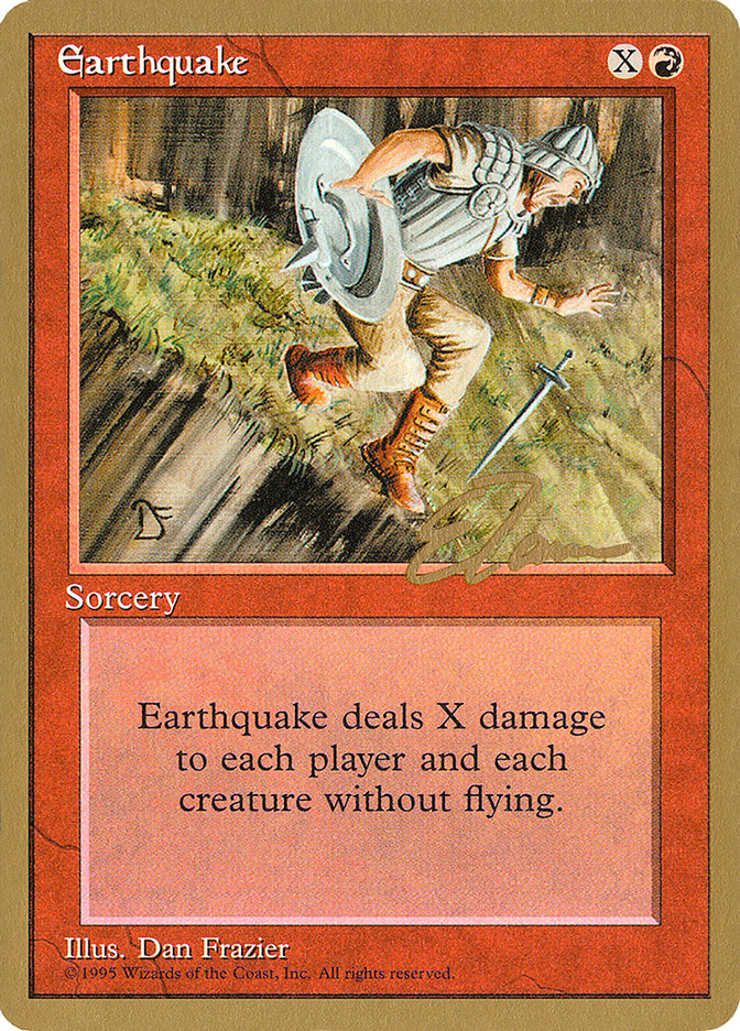 Earthquake (Eric Tam) [Pro Tour Collector Set] | Gate City Games LLC
