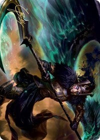 Vengeful Reaper Art Card (Gold-Stamped Signature) [Kaldheim: Art Series] | Gate City Games LLC