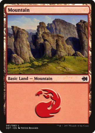 Mountain (61) [Duel Decks: Merfolk vs. Goblins] | Gate City Games LLC