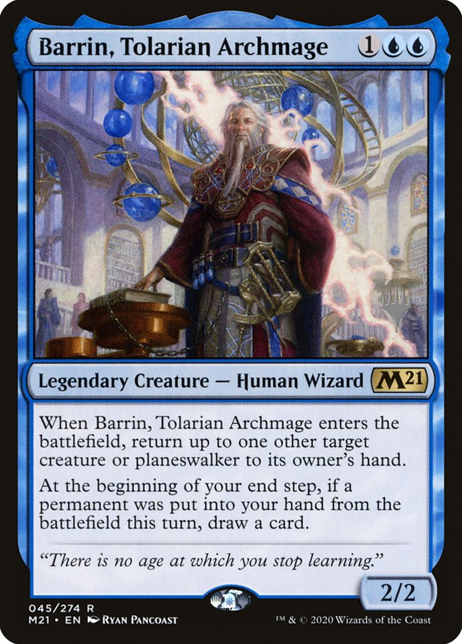 Barrin, Tolarian Archmage (Promo Pack) [Core Set 2021 Promos] | Gate City Games LLC