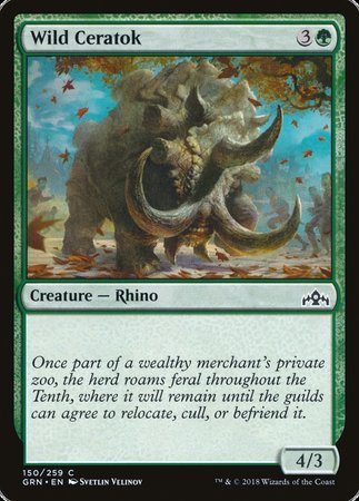 Wild Ceratok [Guilds of Ravnica] | Gate City Games LLC