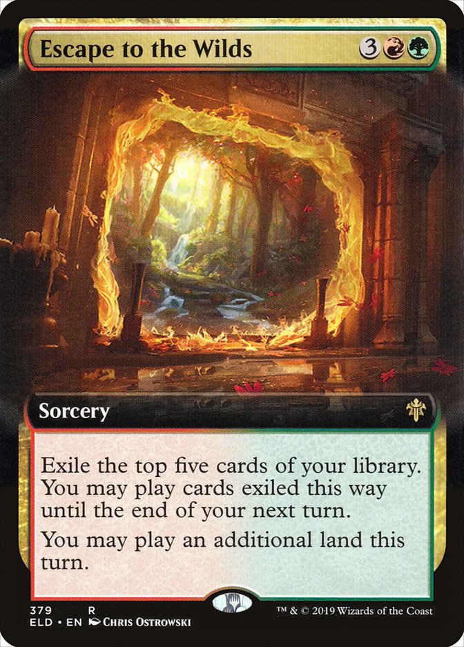 Escape to the Wilds (Extended Art) [Throne of Eldraine] | Gate City Games LLC
