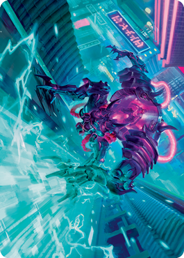 Surgehacker Mech Art Card [Kamigawa: Neon Dynasty Art Series] | Gate City Games LLC